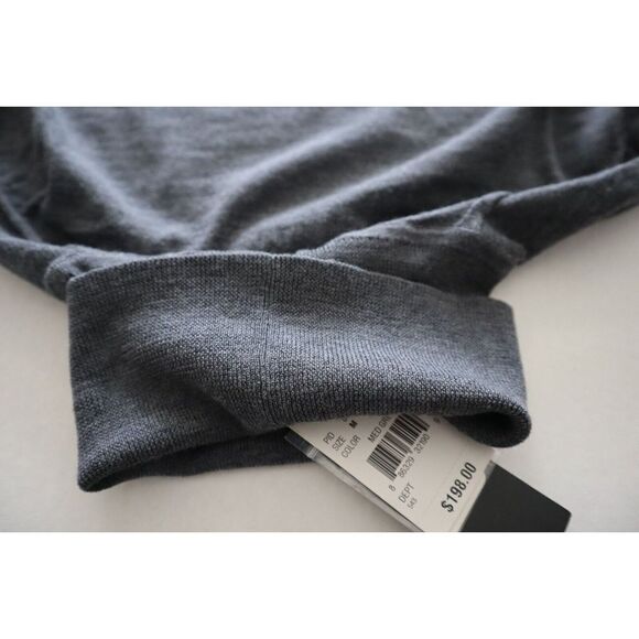 Mens Store Bloomingdales 3342M Sz M Med. Gray Merino Wool Turtleneck Sweater - Picture 5 of 11